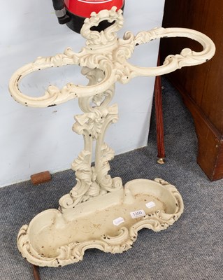 Lot 1350 - A 19th Century Style Green-painted Cast Iron...