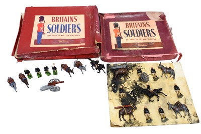 Lot 3298 - Britains Mountain Artillery And Mule Team Set