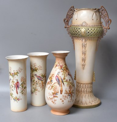Lot 33 - An Amphora Porcelain Jardiniere, together with...