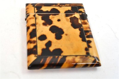 Lot 291 - Tortoiseshell card case