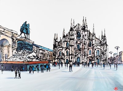 Lot 1106 - Paul Kenton (b.1968) "Duomo, Milan" Signed,...