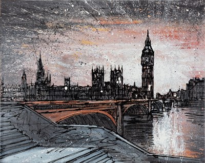 Lot 1105 - Paul Kenton (b.1968) "Houses of Parliament"...