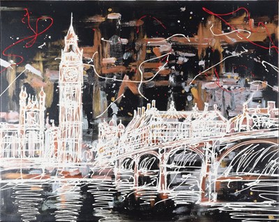 Lot 1104 - Paul Kenton (b.1968) "Parliament View" (Autumn...