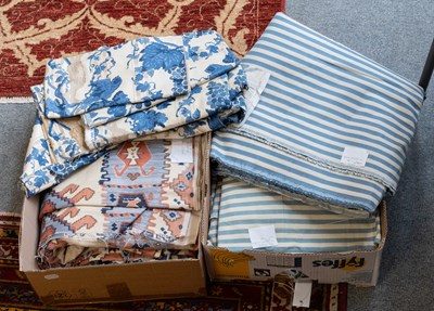 Lot 1176 - Modern Decorative Lengths of Fabric comprising...