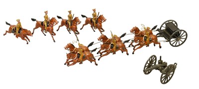 Lot 3305 - Britains Royal Horse Artillery Horse Drawn Gun Team