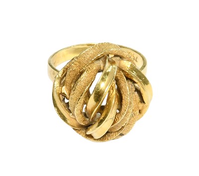 Lot 341 - An Abstract Ring, of textured knot form,...
