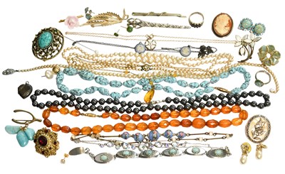 Lot 381 - A Small Quantity of Jewellery, including a...