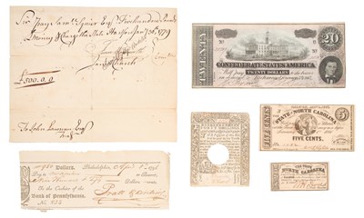 Lot 152 - USA, Assorted Banknotes and Banking Documents,...