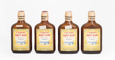 Lot 3130 - Caroni Navy Rum "Extra Strong", 1960s hip...