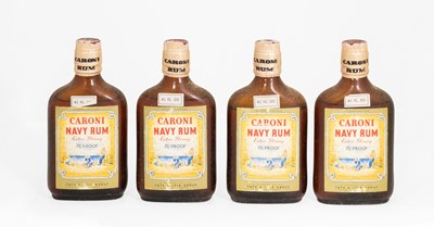 Lot 3132 - Caroni Navy Rum "Extra Strong", 1960s hip...