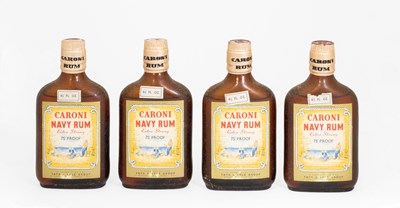Lot 3133 - Caroni Navy Rum "Extra Strong", 1960s hip...