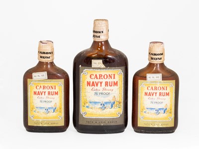 Lot 3134 - Caroni Navy Rum "Extra Strong", 1960s hip...