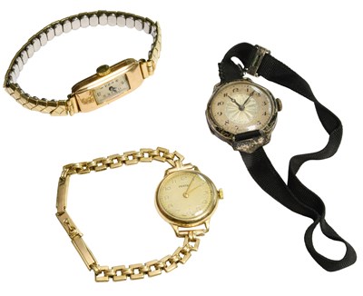 Lot 292 - Two Lady's 9 Carat Gold Wristwatches, and a...