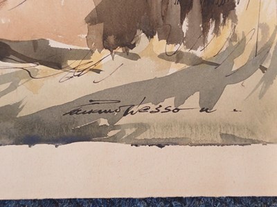 Lot 438 - Edward Wesson RI, RBA, RSMA (1910-1983)...