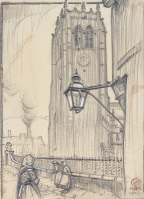 Lot 412 - Cuthbert Crossley (1883-1960) "Wood Mill Shops,...