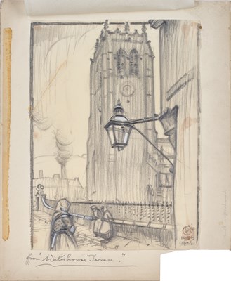 Lot 412 - Cuthbert Crossley (1883-1960) "Wood Mill Shops,...