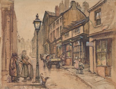 Lot 412 - Cuthbert Crossley (1883-1960) "Wood Mill Shops,...