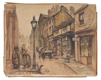 Lot 412 - Cuthbert Crossley (1883-1960) "Wood Mill Shops,...