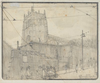 Lot 412 - Cuthbert Crossley (1883-1960) "Wood Mill Shops,...
