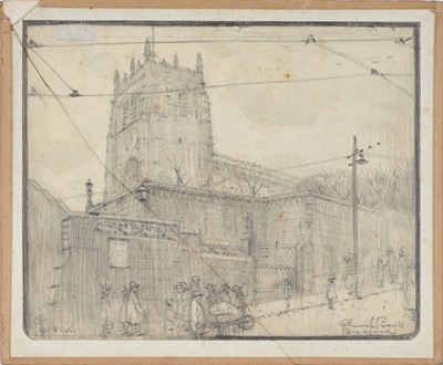 Lot 412 - Cuthbert Crossley (1883-1960) "Wood Mill Shops,...