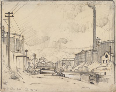 Lot 412 - Cuthbert Crossley (1883-1960) "Wood Mill Shops,...