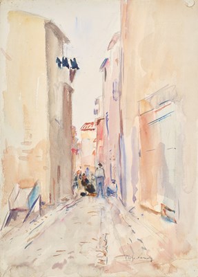 Lot 429 - Philip Naviasky (1894-1983) "Menton, Rue...
