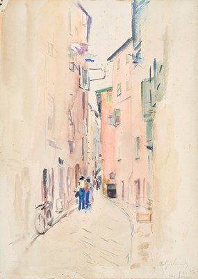 Lot 429 - Philip Naviasky (1894-1983) "Menton, Rue...