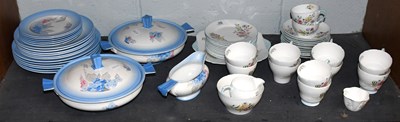 Lot 149 - A Shelley Phlox Dinner Service; together with...