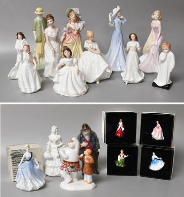 Lot 40 - Coalport "The Snowman" Figure, together with...