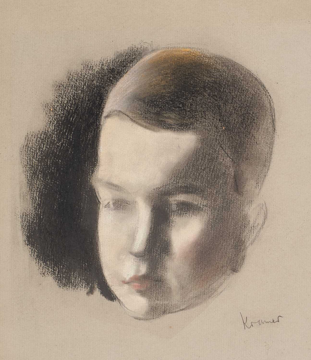 Lot 451 - Jacob Kramer (1892-1962) Head study of John...