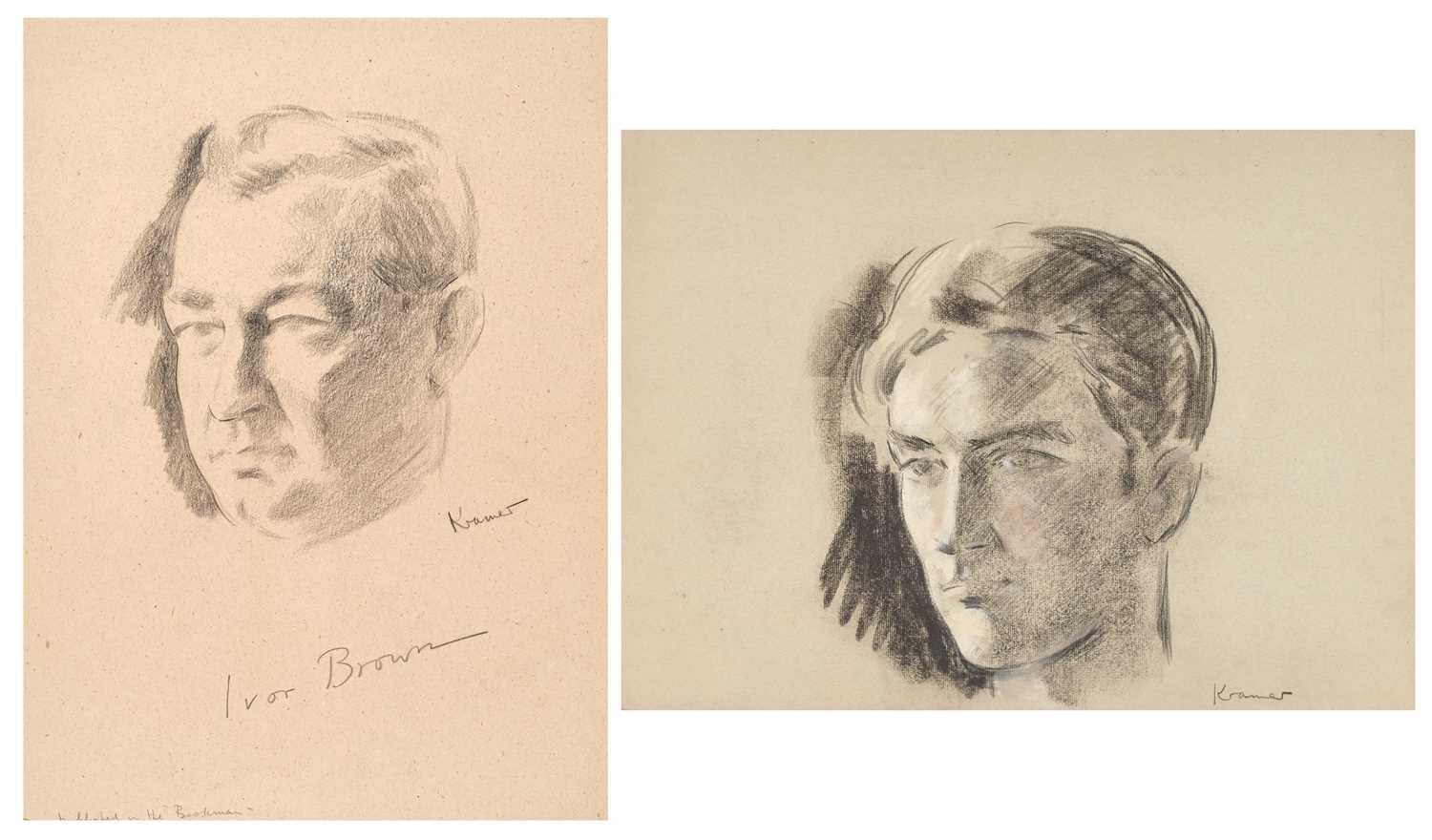 Lot 450 - Jacob Kramer (1892-1962) "Ivor Brown" Head...