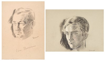 Lot 450 - Jacob Kramer (1892-1962) "Ivor Brown" Head...