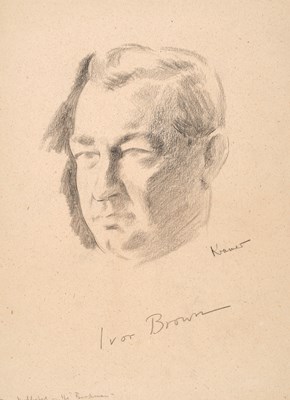 Lot 450 - Jacob Kramer (1892-1962) "Ivor Brown" Head...