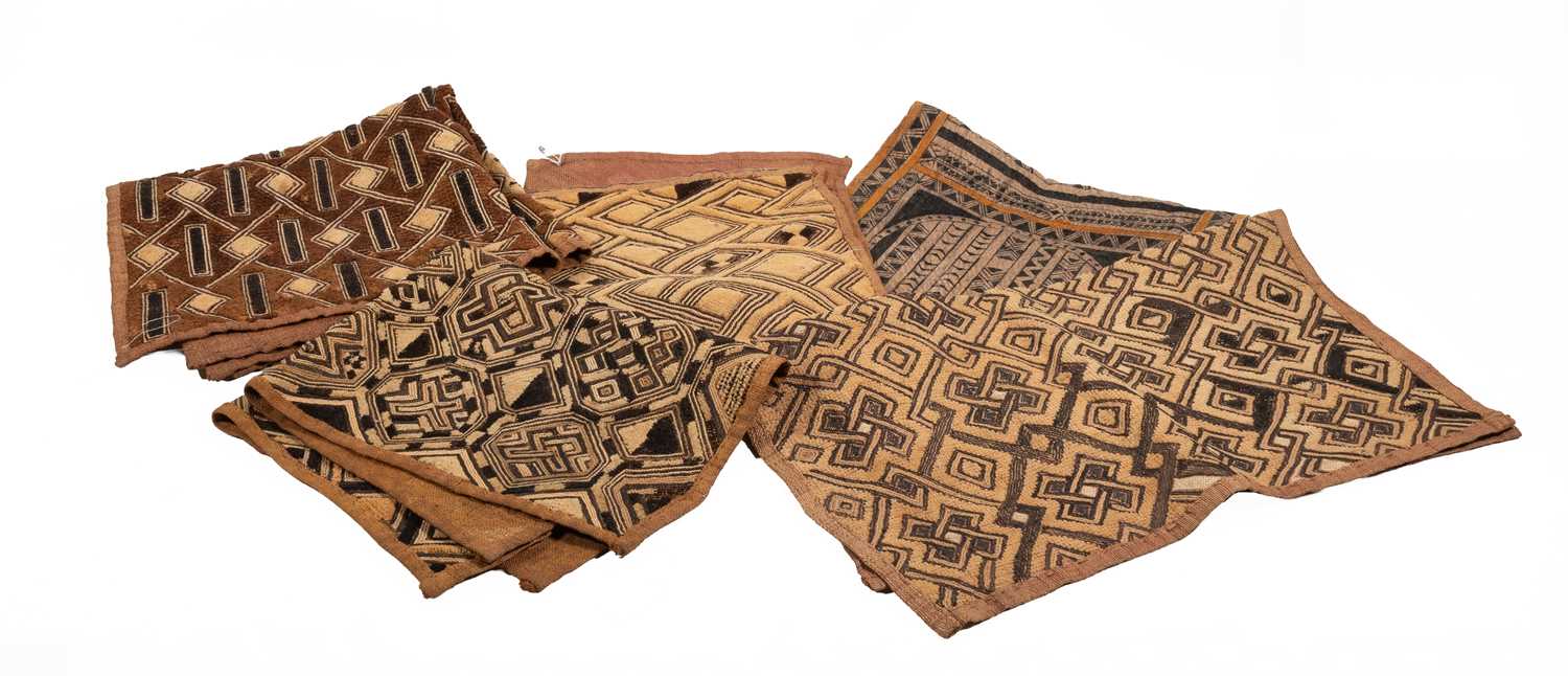 Lot 2060 - Four Kuba Cloths from the Democratic Republic...