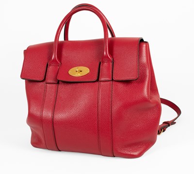 Lot 1035 - A Mulberry Bayswater Scarlett Red Backpack,...