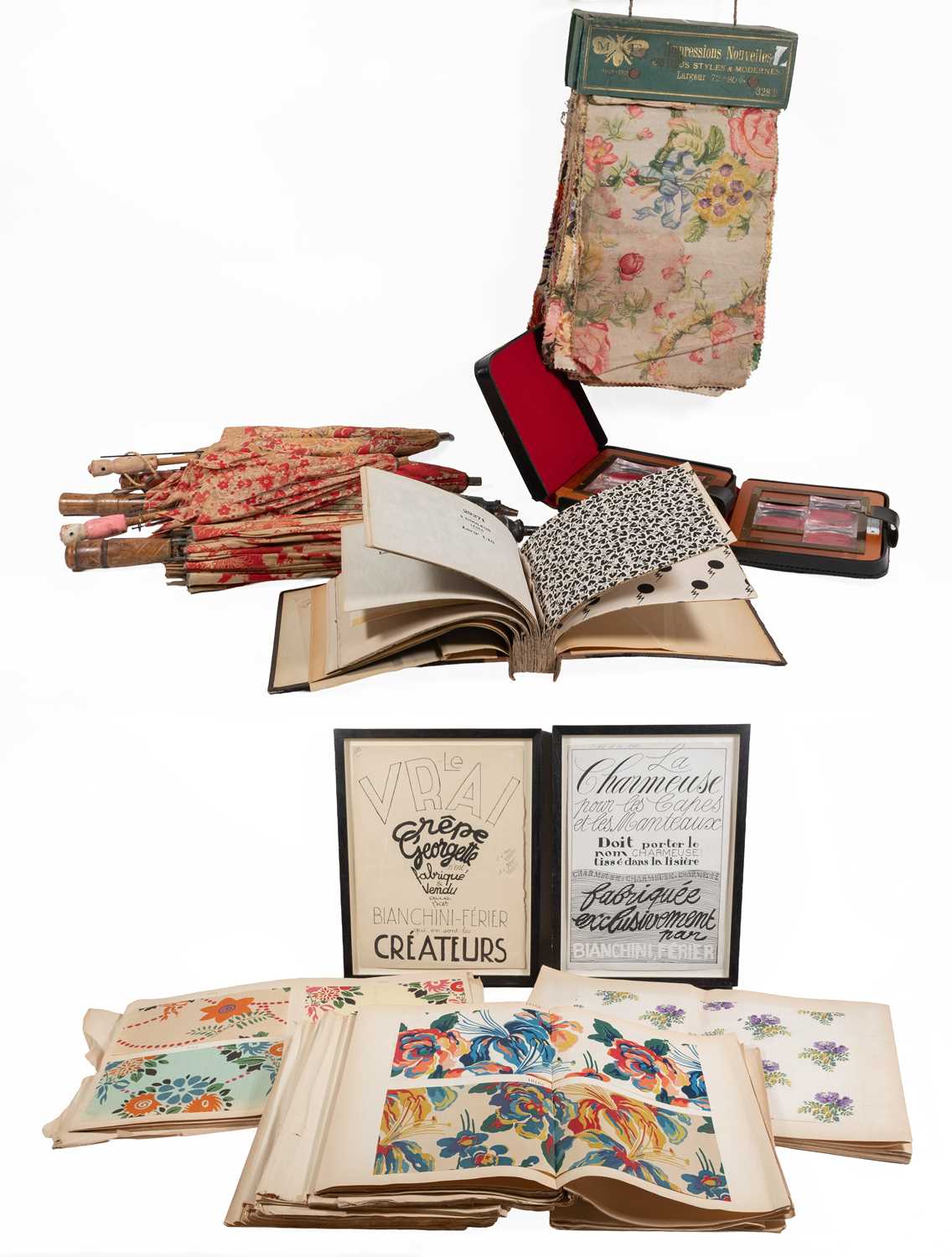 Lot 2069 - Circa 1920-30s French Fabric Sample Books...