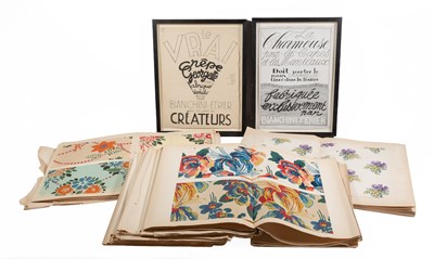 Lot 2069 - Circa 1920-30s French Fabric Sample Books...