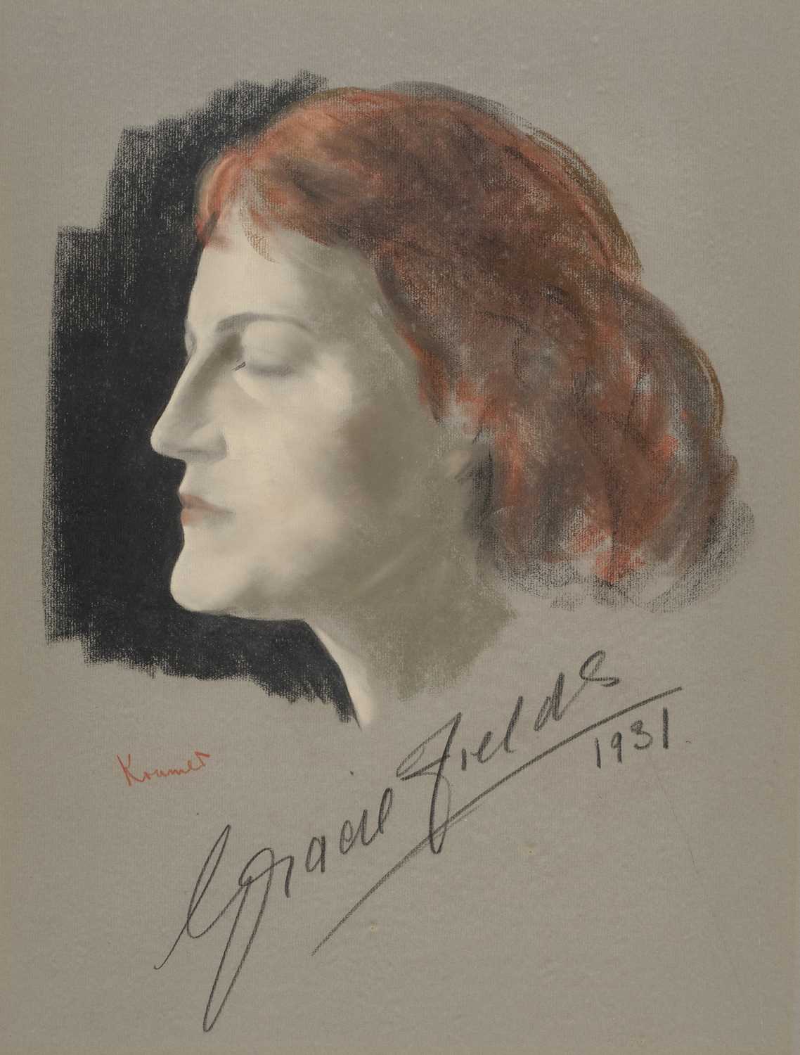 Lot 454 - Jacob Kramer (1892-1962) "Gracie Fields" Head...