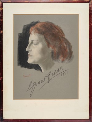 Lot 454 - Jacob Kramer (1892-1962) "Gracie Fields" Head...