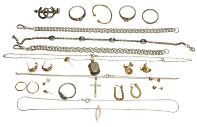 Lot 307 - A Quantity of Silver and White Metal Jewellery,...
