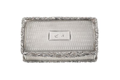 Lot 2059 - A George IV Silver Snuff-Box