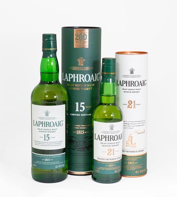 Lot 3225 - Laphroaig 15 Year Old Islay Single Malt Scotch...