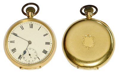 Lot 289 - An 18 Carat Gold Open Faced Pocket Watch