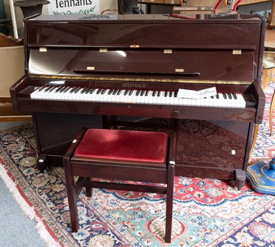 Lot 1504 - A Steinbach Mahogany Cased Upright Piano,...