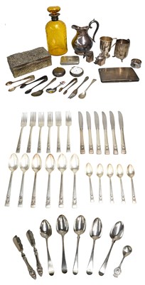 Lot 191 - A Collection of Assorted Silver and Silver...