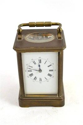 Lot 328 - A striking carriage clock, movement stamped 'DC for Drocourt'