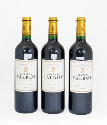 Lot 3058 - Château Talbot 2006 Saint-Julien (three bottles)