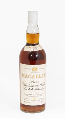 Lot 3236 - Macallan 1957 Pure Highland Malt Scotch Whisky,...