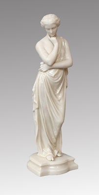 Lot 12 - A Belleek Porcelain Figure of a Classical...