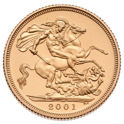 Lot 199 - Elizabeth II, Proof Sovereign 2001;...